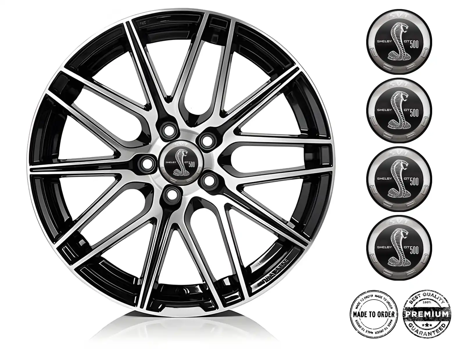 Shelby Decalcomania Cerchio Auto Emblemi Alta Qualità